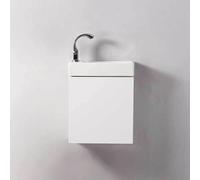 Rue du Bain - Pack Minimalist blanc gauche + Meuble Lave main Blanc City