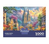 Rue du Festival Ville européenne en Automne Puzzle 1000 Pièces Moderne Classiques De Qualité Stimulant Cadeau pour Adultes Et Enfants 38x26cm/1000pcs