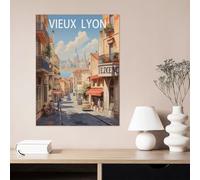 Rue du Vieux Lyon France，Jigsaw Puzzle 1000 Pièces Puzzles Adultes Enfants Intéressant 1000 Pièces Puzzle Personnalisé Jouets（50x70cm）-T100