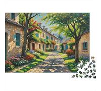 Rue du Village Puzzles 1000 Pièces Papier recyclé pour Adultes Puzzle pour Adultes Jeu Stimulant Cadeau Amusant pour la Maison Excellente idée Cadeau 70x50cm/1000pcs