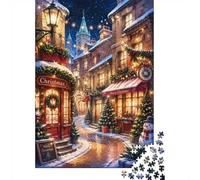 Rue Festival Neige Puzzle, 1000 Pièces Jeu D'intérieur Adulte