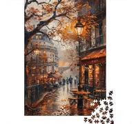 Rue Paris Automne Puzzle 1000 Pièces Adultes intéressant Puzzles 1000 Pièces Peinture Art Décor À La Maison 38x26cm/1000pcs