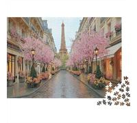 rue Printemps Paris Casse-tête 1000 Pièces Avec Découpe De Précision, Jeu De Puzzle Premium puzzle De Développement Cognitif Pour Une Activité Intergénérationnelle, Passion Nature Et Faune 52x38cm/100