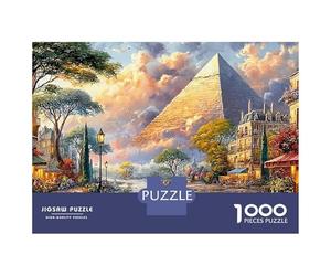 Rue Pyramide 1000 Piece Sturdy Paper Board Rue Pyramide Jigsaw Puzzles for Teens Digital Detox Home Decor Recycled Cardboard Limited Edition 52x38cm/1000pcs