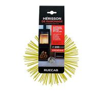 RUECAB - Hérisson de ramonage, brosse ramonage - Avec anneau de filetage femelle standard de M12mm - Poils synthétiques - Convient pour conduits non gainés et débouchages de canalisations - Ø200mm