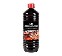 RUECAB - Allume-feu et allumettes - Gel Allume-feu 1L, Propre, inodore & sans fumée - Allume feu pour cheminée et Barbecue en Gel, 1 Litre de Gel inodore et Propre - Simple & Pratique