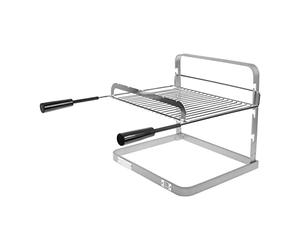 RUECAB - Supports de Cuisson Barbecue, Accessoires pour Barbecue et fumoir - Grilloir Simple Grille Barbecue/cheminée, Support Simple Grille pour Barbecue ou cheminée - Acier - 40x60x39cm 003941