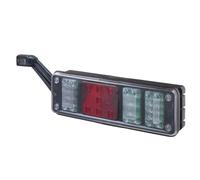 HELLA 2VP 340 960-111 Feu arrière - LED - 24V - Montage en saillie/vissé - Couleur du voyant: limpide - Fiche: EasyConn 1 x 7/EasyConn 4 x 2 - Fiche: Mâle - gauche - Quantité: 1