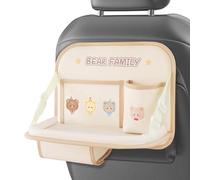 Rücksitz-Organizer Fürs Auto | Faltbare, Wasserdichte Aufbewahrung Aus Leder | Autositz-Organizer Mit Ablagefach | Für LKW, SUV, Limousine, Roadtrip, Reisezubehör, Taschentuchspender