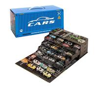 Rückziehauto - Petits véhicules éducatifs | 48 pièces Voiture à friction | Enfants Filles Préscolaire Salle de classe Maison Salon Chambre Anniversaire Vacances Noël Fête des Enfants