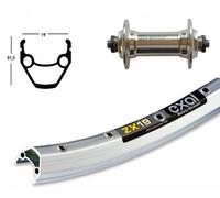 RUEDA Del.26x1.75 WINORA EXAL ZX 19 QR Plata Mate