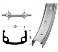 RUEDA Del.Roland 12 1/2 x1.75 ALU 16 AG.V.8.5mmBU