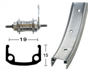 RUEDA TRA.ROLAND 12-1/2x1.75 LLANTA ALU 16 AGU.VA