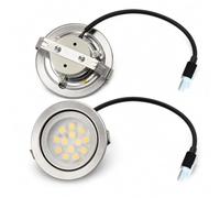 ruehalf 2 lumières LED universelles for Armoire, 2 pièces, AC/DC 12V, Remplacement de lumière for hotte de Cuisine(Warm Light,EL)