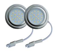 ruehalf 2 pièces 12V DC 220V 1.5W Ventilateur d'échappement Ampoule 55mm Trou coupé hotte de Cuisine lumière LED Mini lumière de Ventilation (Color : 12V DC Warm White, Size : No)
