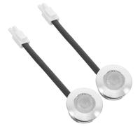ruehalf 2 pièces DC12V Gamme Ampoule LED Ronde vitrine éclairage hotte de Cuisine sous Armoire réglable Mini Bande de lumière LED