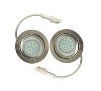 RUEHALF Ampoule LED for Hotte Aspirante, 2.5W, 220-240V, for Trou De 60mm, Éclairage sous-Meuble De Cuisine Et Placard, Équivalent À Une Ampoule Halogène De 20W, 2 Pièces(Warm White 3000K)