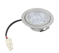 ruehalf Lot de 2 Lampes de hotte de Cuisine DC12V for cuisinière intégrée, Lampe de Plafond Ronde, éclairage halogène d'échappement, luminaires LED(68mm)