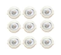 ruehalf Supports de lampe blanc/gris, 10 pièces, avec plafonnier LED extensible en PVC, Base GX53 (source de lumière non incluse)(Gray)