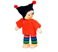 Rülke 97324 Mini poupées en Bois Rouge Vert Bleu