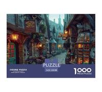 Ruelle Magique Puzzle 1000 Pièces pour Adultes Vieille Boutique Jeu de Puzzle 1000 Pièces Détente Famille Décoration Cadeau 52x38cm/1000pcs