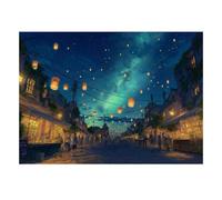 Ruelle Nuit Lanternes 1000 Pièces Mini Puzzle pour Adultes