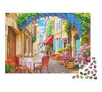Ruelle pittoresque européenne Puzzle 1000 pièces Papier épais adapté Adulte Décoration Murale éducative Détente Scène de Rue européenne 70x50cm/1000pcs