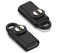 RuenTech Adaptateur de chargeur USB de type C - Convertisseur de câble de charge - Pour casque Haylou Purfree (BC01) - Noir + noir