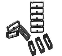 RuenTech Anneau de fermeture compatible avec Suunto 9/Baro/Suunto Spartan Ultra/Spartan Sport/Spartan Sport Wrist Hr Baro Smartwatch Accessoires en silicone Boucle Keeper, black-10pack