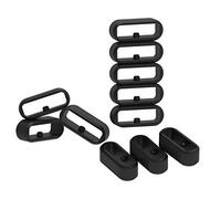 Ruentech Anneau de fixation compatible avec Garmin Vivoactive 3 music/ Vivomove Hr / Forerunner 645 Strap Accessoires Loop Hoop Silicone (10 pièces)