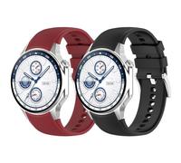 RuenTech Bracelet compatible avec OnePlus Watch 2/Watch 3/Watch 2R - Bracelet en silicone souple pour montre Oppo Watch X/Watch X2, Silicone