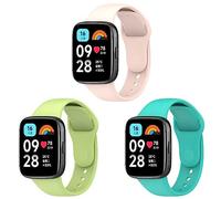 RuenTech Bracelet compatible avec Xiaomi Redmi Watch 3 Lite/Active, hommes et femmes, en silicone souple, bracelet de rechange compatible avec Redmi Watch 3 Lite/Watch 3 Active