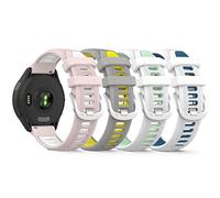 RuenTech Bracelet Compatible pour Coros Pace 2/Apex 2/Apex 42 mm Bande en silicone, Bracelet Quick Fit pour femmes et hommes, Bracelet de rechange léger et respirant (Pack de 4 C)