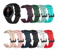 RuenTech - Bracelet de 22 mm pour OUKITEL BT10/BT12/BT13/BT20/BT80/BT101/BT103, bracelet de montre en silicone de remplacement pour homme et femme, Mittelgroße, Silicone, Pas de pierre précieuse