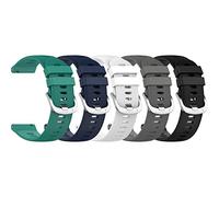 RuenTech Bracelet de montre compatible avec Garmin Forerunner 265S/255S/255S Bracelet de rechange en silicone souple pour Garmin Vivoactive 4S/Vivomove 3S/Venu 2S, Größe S