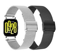 RuenTech Bracelet de montre en métal compatible avec Xiaomi Redmi Watch 5 Active, bracelet en acier inoxydable pour Redmi Watch 5 Lite, pour hommes et femmes, Eine Grösse, Acier inoxydable, Pas de