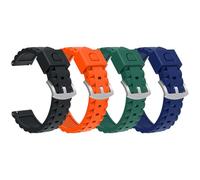 RuenTech Bracelet de montre en silicone pour Coros Apex 4 46 mm, 24 mm Bracelet de montre de rechange pour montre connectée Coros Nomad, Mittelgroße, Silicone, Pas de gemme