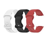 RuenTech Bracelet de rechange, compatible avec le tracker d'activité Fitbit Charge 5, en silicone, réglable, pour homme et femme (taille L, couleur 3A)