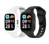 RuenTech Bracelet de rechange compatible avec Redmi Watch 3 Active avec coque de protection en silicone pour Redmi Watch 3 Active/Redmi Watch 3