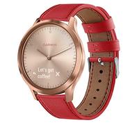 RuenTech Bracelet de Rechange en Cuir Compatible avec Garmin Vivomove 3, Style, Luxe et Venu 20 mm