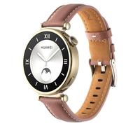 RuenTech Bracelet de rechange en cuir véritable souple compatible avec Oneplus Watch 3 43 mm, 18 mm pour montre connectée Oppo Watch X2 Mini, Mittelgroße, Cuir, Pas de gemme