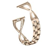 RuenTech Bracelet de rechange en métal compatible avec Oneplus Watch 3 43 mm / Oppo Watch X2 Mini, 18 mm en acier inoxydable, Mittelgroße, Acier inoxydable, Pas de gemme