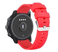 RuenTech Bracelet de rechange en silicone 22 mm compatible avec Umidigi Uwatch 2/Uwatch 2S/Uwatch 3S/Urun/Urun S/Uwatch 5 (rouge)
