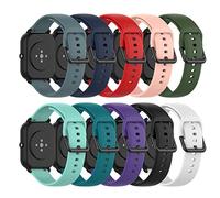 Ruentech Bracelet de rechange en silicone compatible avec Amazfit GTS/Amazfit GTS 2/Amazfit Bip/Amazfit GTR 42 mm/Samsung Galaxy Watch 3 41 mm (Grand, 10 Couleurs)