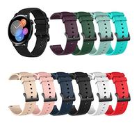 RuenTech Bracelet de rechange en silicone pour montre connectée AGPTEK LW11 22 mm