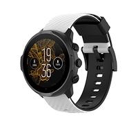 RuenTech Bracelet de rechange en silicone souple de 24 mm pour Suunto 7/Suunto 9 Baro, compatible avec Suunto 9/Suunto Spartan Sport Wrist HR/Suunto D5 Smart Watch, Size L
