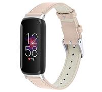 RuenTech Bracelet en cuir véritable compatible avec Fitbit Inspire 3 - Bracelet de rechange classique réglable - Accessoires de sport pour hommes et femmes - Compatible avec Fitbit Inspire3, Size L