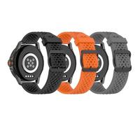 RuenTech Bracelets de rechange en silicone pour montre intelligente Jugeman P99/Y66, 22 mm, bracelet de sport, pour Jugeman/Motast P99 1,96", Mittelgroße, Silicone, Pas de gemme