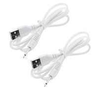 RuenTech Câble chargeur USB compatible avec Tracys Dog/Tracy's Dogg Wand Vibrating Massager Clitoral Sucking Vibromasseur Câble adaptateur de station de charge de remplacement (Blanc+Blanc)