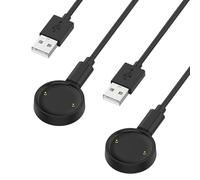 RuenTech Câble de charge compatible avec Amazfit Active 2/Bip 6, câble de charge type C Câble de rechange pour Amazfit Active 2/Bip 6 Câble de charge pour montre intelligente Accessoires (noir + noir)